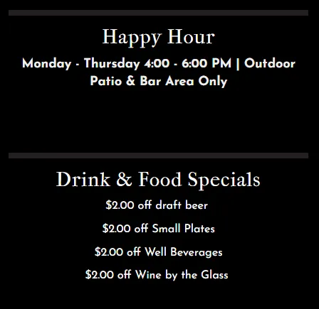 Urban Grill and Wine Bar (Lake Forest) Happy hour