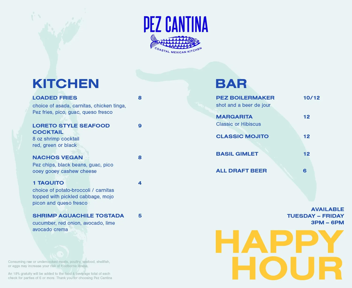 Pez Cantina (Los Angeles) Happy hour