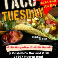 Costello's Neighborhood Tavern Tacos special