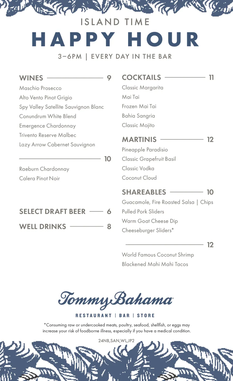 Tommy Bahama (Newport Beach) (Newport Beach) Happy hour