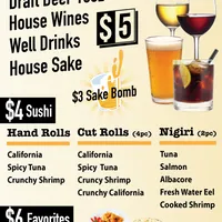 Riptide Rockin' Sushi & Teppan Grills Happy hour