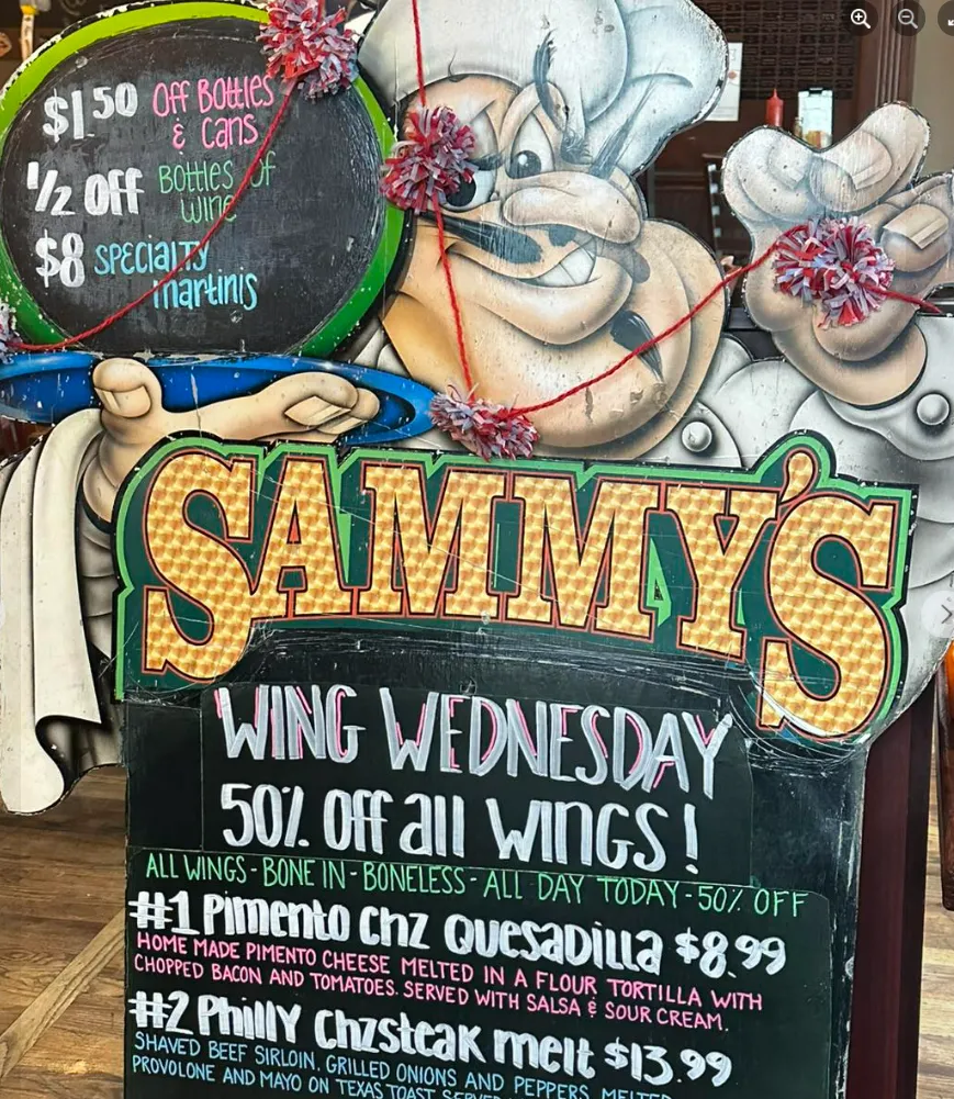 Sammy’s Restaurant & Bar (Citrus Heights) Wings special