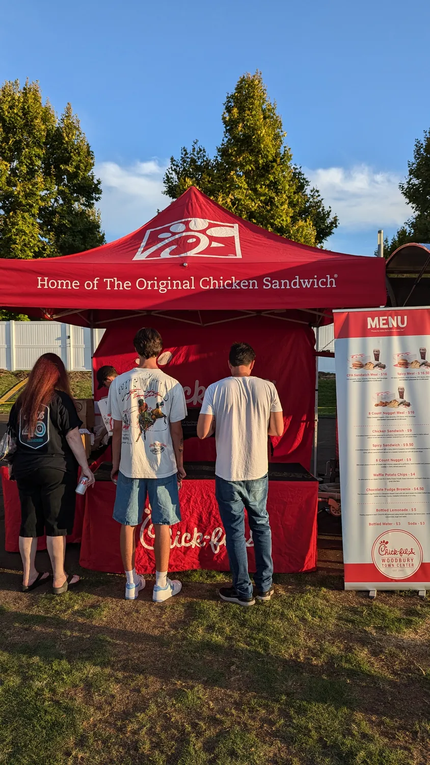 Chick-fil-A stand at Irvine Nights